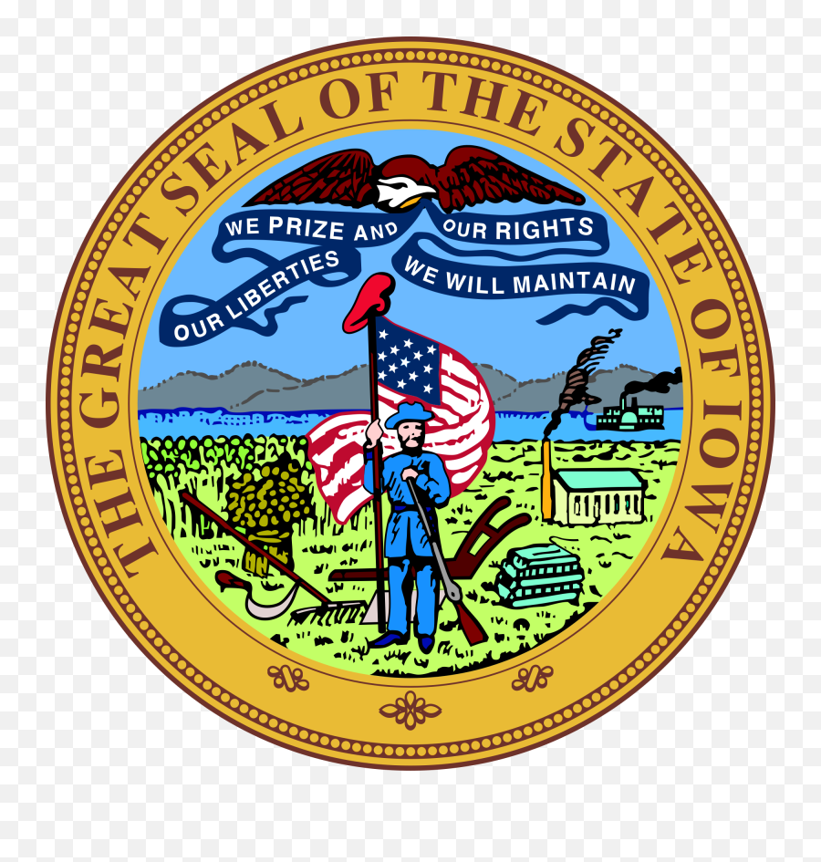 Iowa Senate - Iowa State Seal Emoji,Iowa State Logo