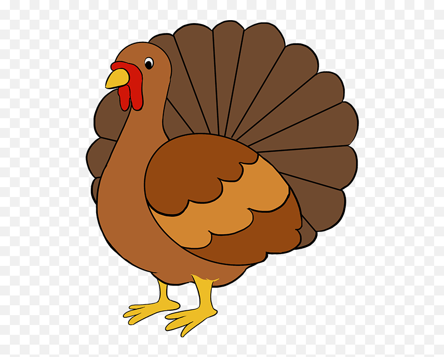 Drawing Of Turkey Clipart - Full Size Clipart 1485808 Emoji,Turkey Silhouette Clipart