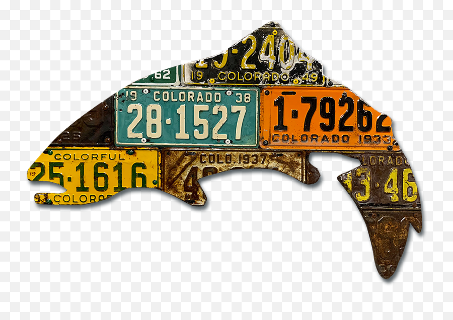 Codyu0027s Fish License Plate Creations - Trout Emoji,Logo License Plates