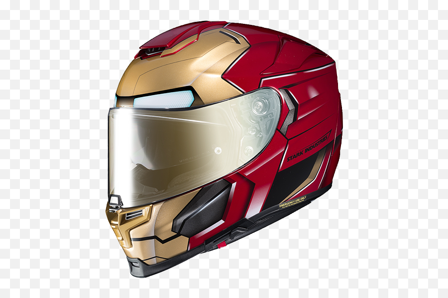 Iron Man Rpha 70 St Full - Face With Sunshield Visor System Helmet Hjc Iron Man Helmet Emoji,Stark Industries Logo