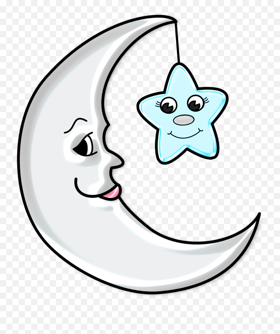 Library Of Vector Download Sun Moon Png Files Clipart - Cute Moon Drawing For Kids Emoji,Crescent Moon Png