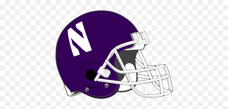 Northwestern Football Logo - Northwestern Wildcats Football Helmet Logo Emoji,Northwestern Logo
