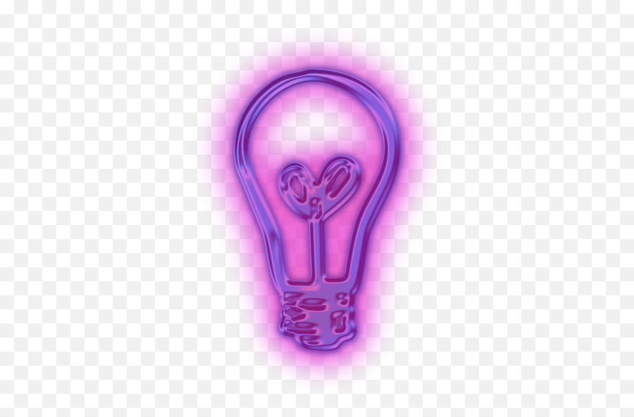 Neon Light Bulb Transparent Png - Neon Sign Transparent Png Emoji,Neon Png