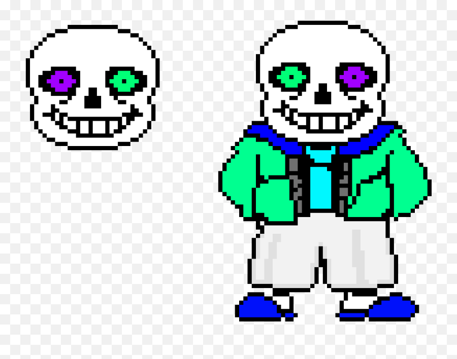 Tales Of Creativity Sans Glowing Eyes Pixel Art Maker - Hurt Sans Pixel Emoji,Glowing Eyes Png