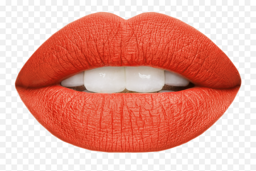 Orange Lip - Orange Lips Png Emoji,Lipstick Png