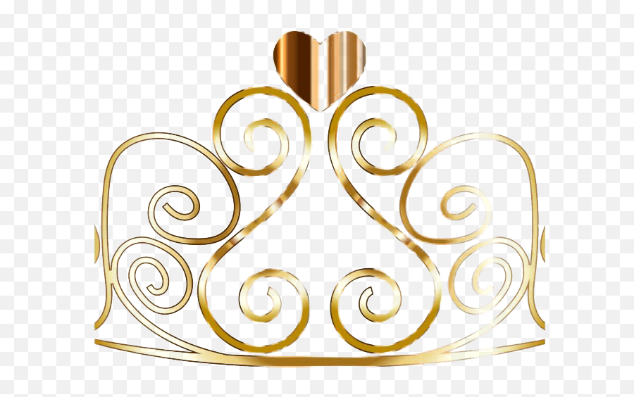 Golden Princess Crown Png Transparent - Gold Transparent Background Gold Princess Tiara Clipart Emoji,Princess Crown Png