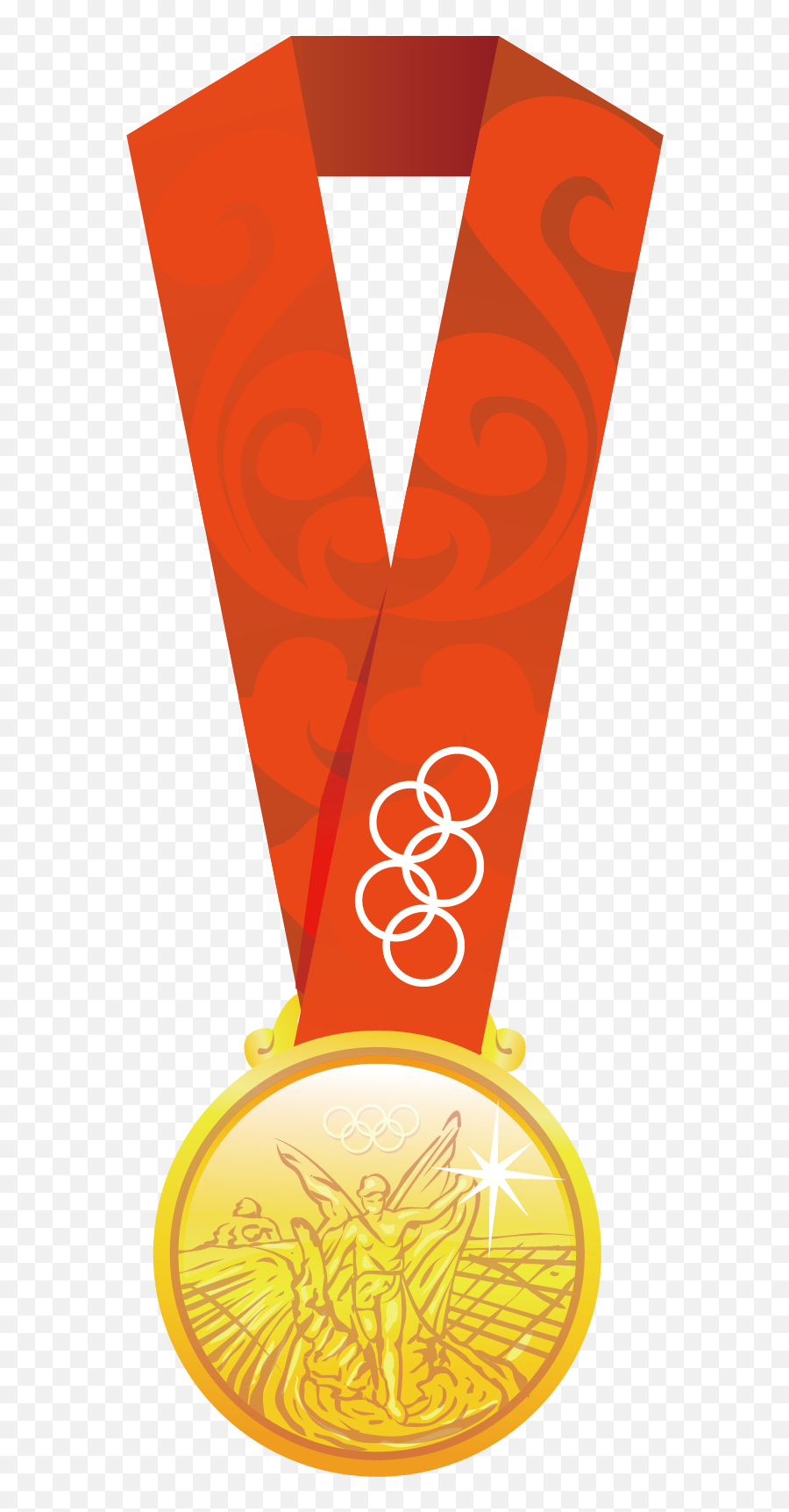 Olympic Gold Medal Png Image - Purepng Free Transparent Gold Medal Emoji,Medal Clipart