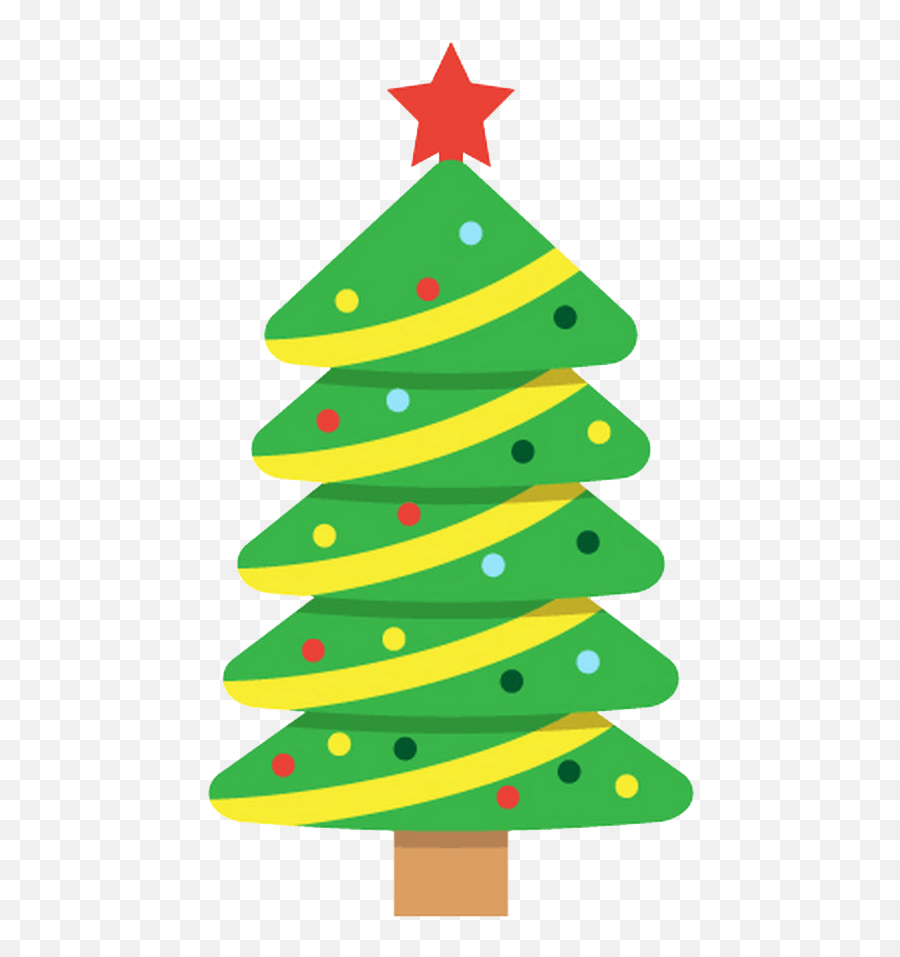 Icon Christmas Tree Clipart Transparent - Clipart World Christmas Tree Flat Vector Emoji,Christmas Tree Transparent