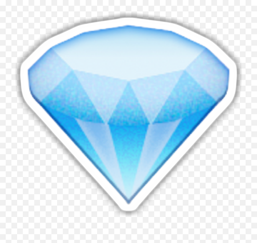 Download Hd Transparent Diamond Emoji - Diamond Emoji Emoticono Diamante Whatsapp Png,Emoji Transparent Background