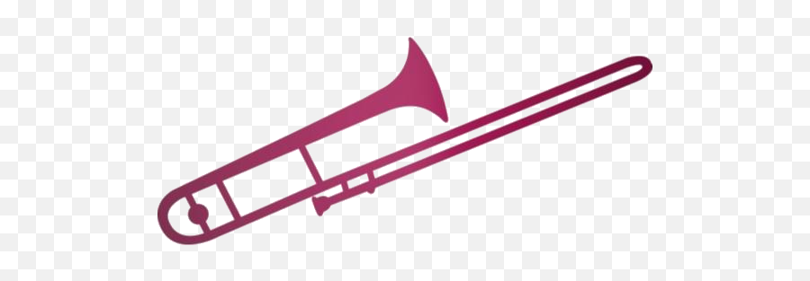 Trombone Outline Png Clipart - Transparent Trombone Silhouette Emoji,Trombone Clipart