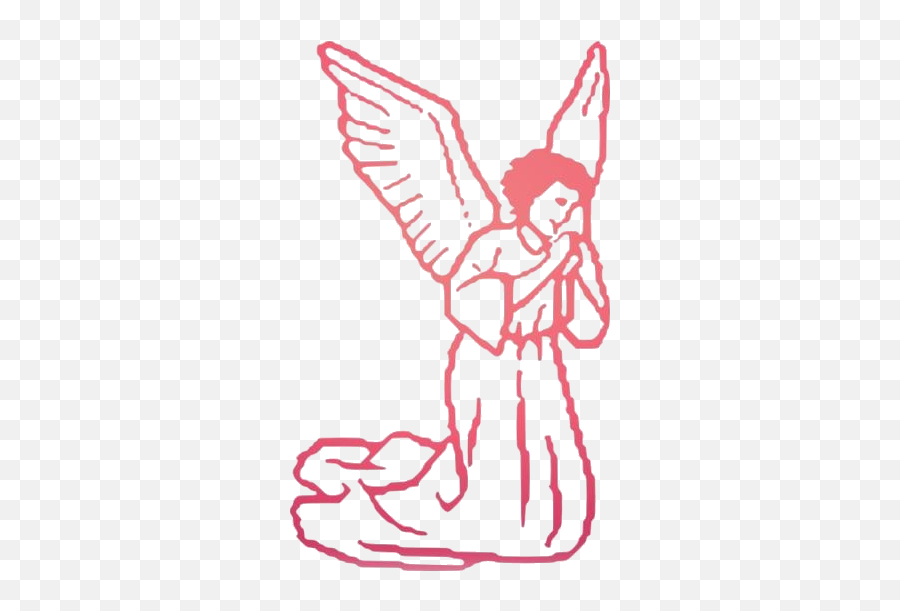 Guardian Angel Outline Png Hd Image - Artwork Art Guardian Angel Emoji,Angel Transparent Background