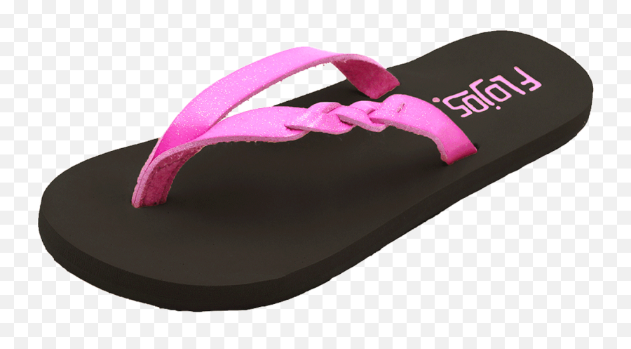 Flojos Youth Girls Flip Flops - Serenity Pink Glitter For Women Emoji,Pink Glitter Png