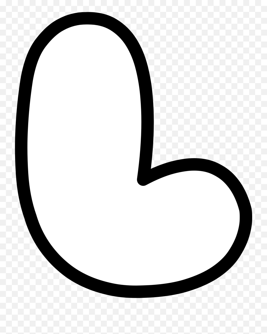Bubble Letters Printable - Nerdy Caterpillar Bubble Writing Letter L Emoji,L Png