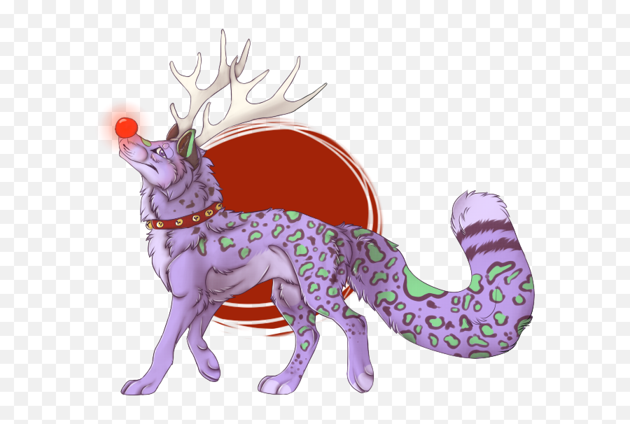 Christmas Snolf By Ancientakil - Fur Affinity Dot Net Emoji,Christmas Antlers Png
