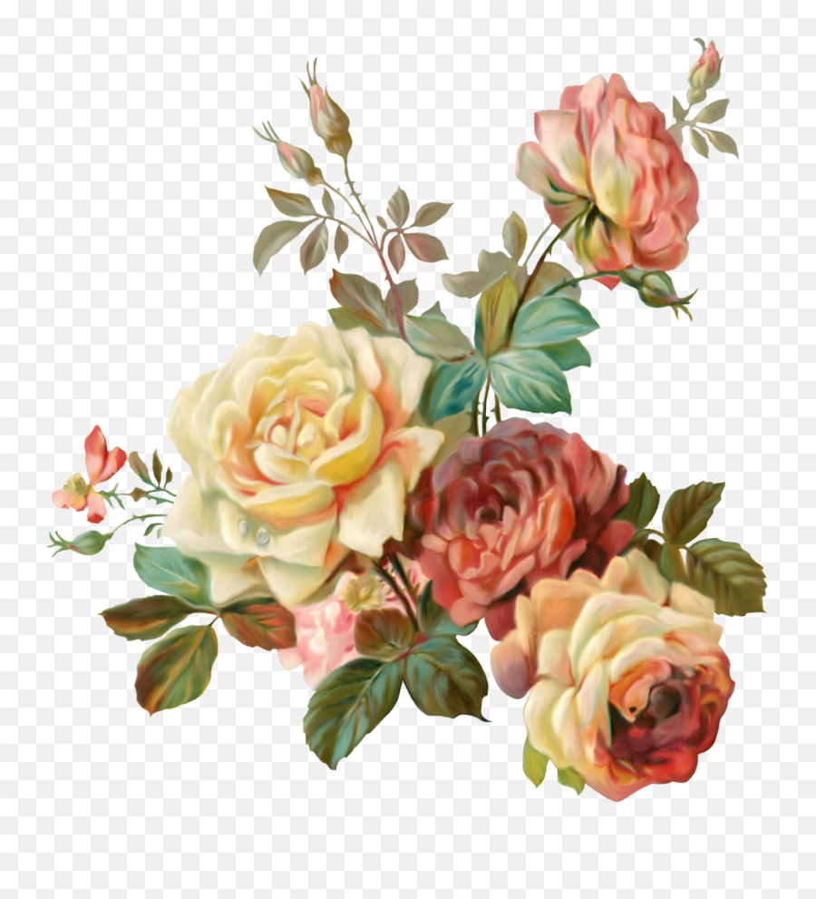 Flower Flowers Flor Flores Png Edit - Vintage Flower Art Png Emoji,Flores Png