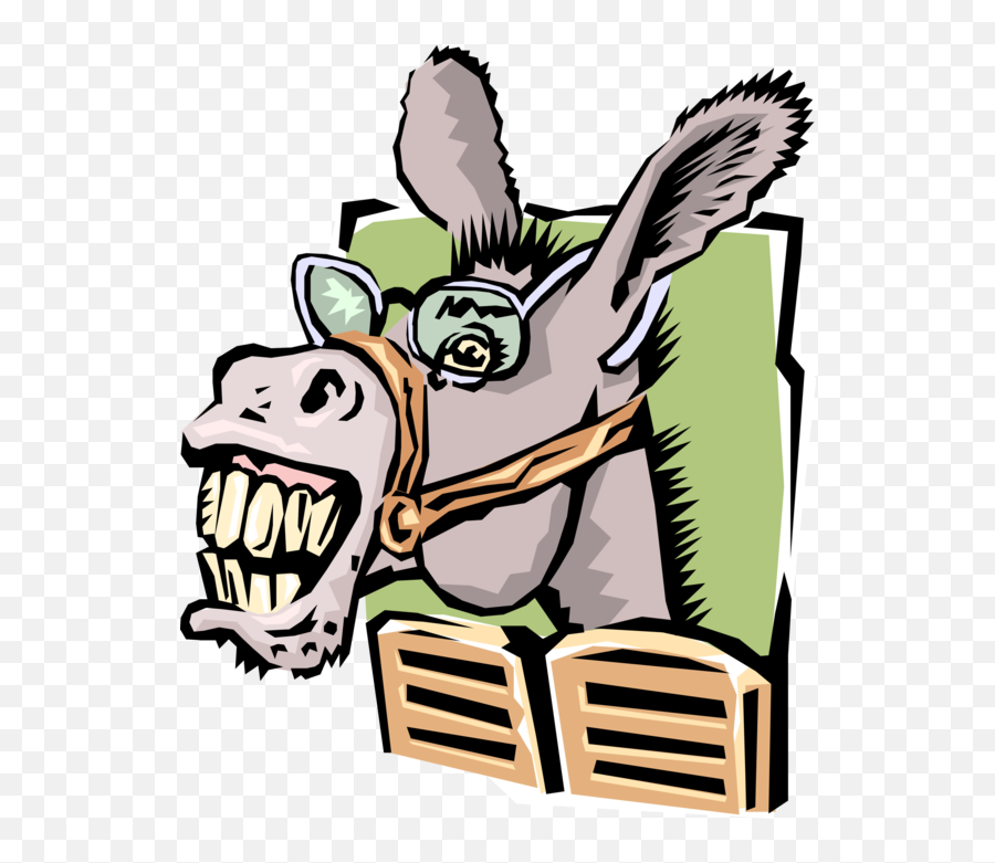 Donkey Ass With Glasses Enters Saloon - Vector Image Emoji,Ass Clipart