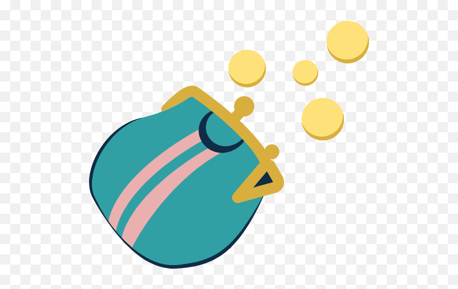 Coin Purse Clasp Graphic - Dot Emoji,Purse Clipart