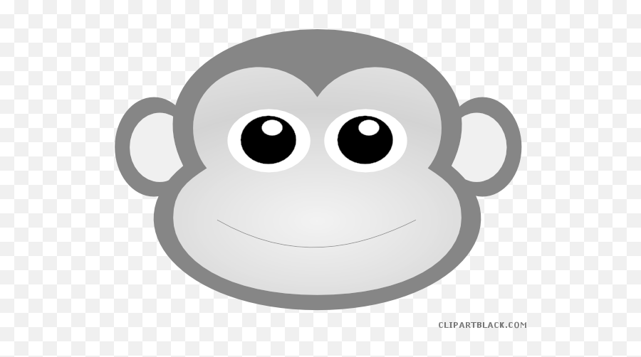 Baby Boy Monkey Animal Free Black White - Clip Art Emoji,Monkey Clipart Black And White