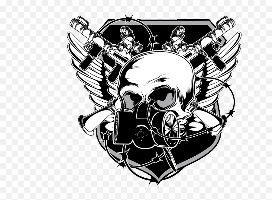 Skull Gas Mask - Transparent Skull Gas Mask Logo Emoji,Gas Mask Logo