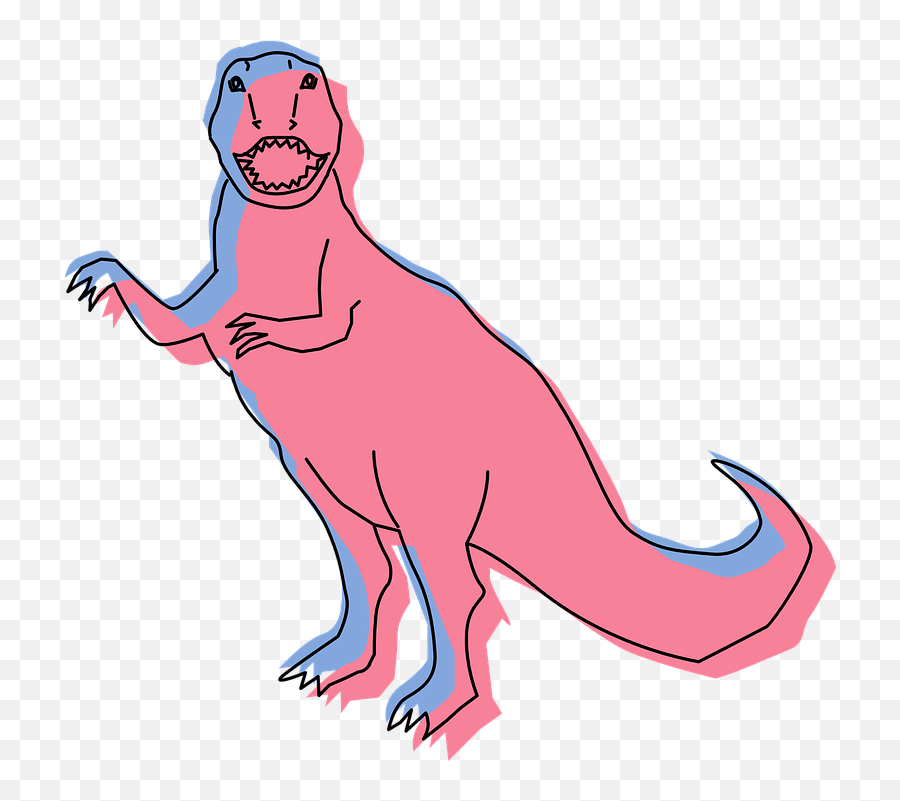 Blue Pink Style - Free Vector Graphic On Pixabay Pink Dinosaur Png Emoji,Gta Wasted Png