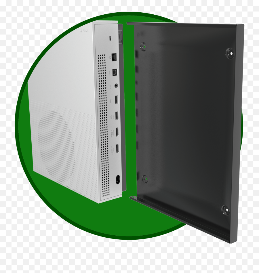 Xbox One S Wall Mount Cc - Xbox One X Wall Mount Hd Png Portable Emoji,Xbox One X Png