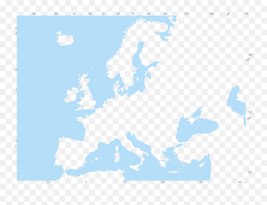 Europe Map Ocean - Europe Map Template Emoji,Europe Map Png