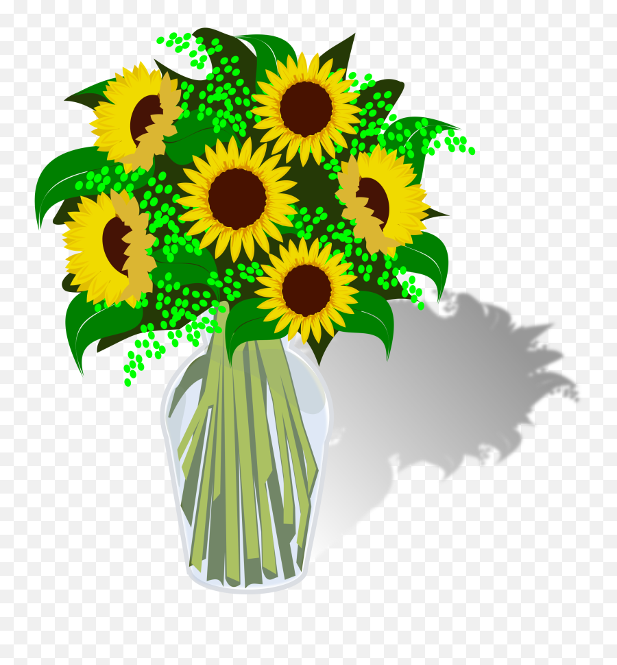 Bouquet Vector Sunflower - Clipart Bouquet Transparent Flower Bouquet Flower Clipart Emoji,Sunflower Clipart