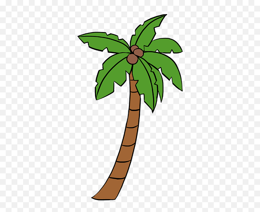 Palmtree Drawing Transparent Png Clipart Free Download - Easy Palm Tree Drawing Emoji,Tree Clipart Free
