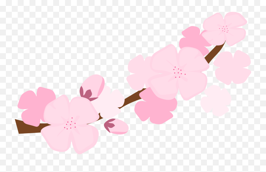 Cherry Blossom Png Clipart - Sakura Flowers Clipart Png Emoji,Cherry Blossom Png