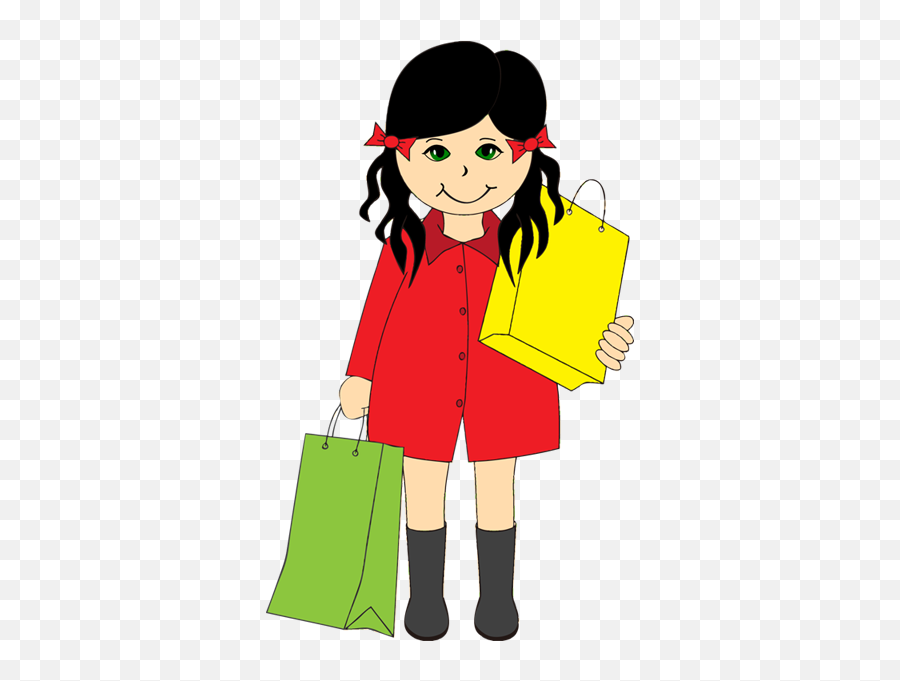 Free Shopping Cliparts Download Free - Girl With Bags Clipart Emoji,Shopping Clipart