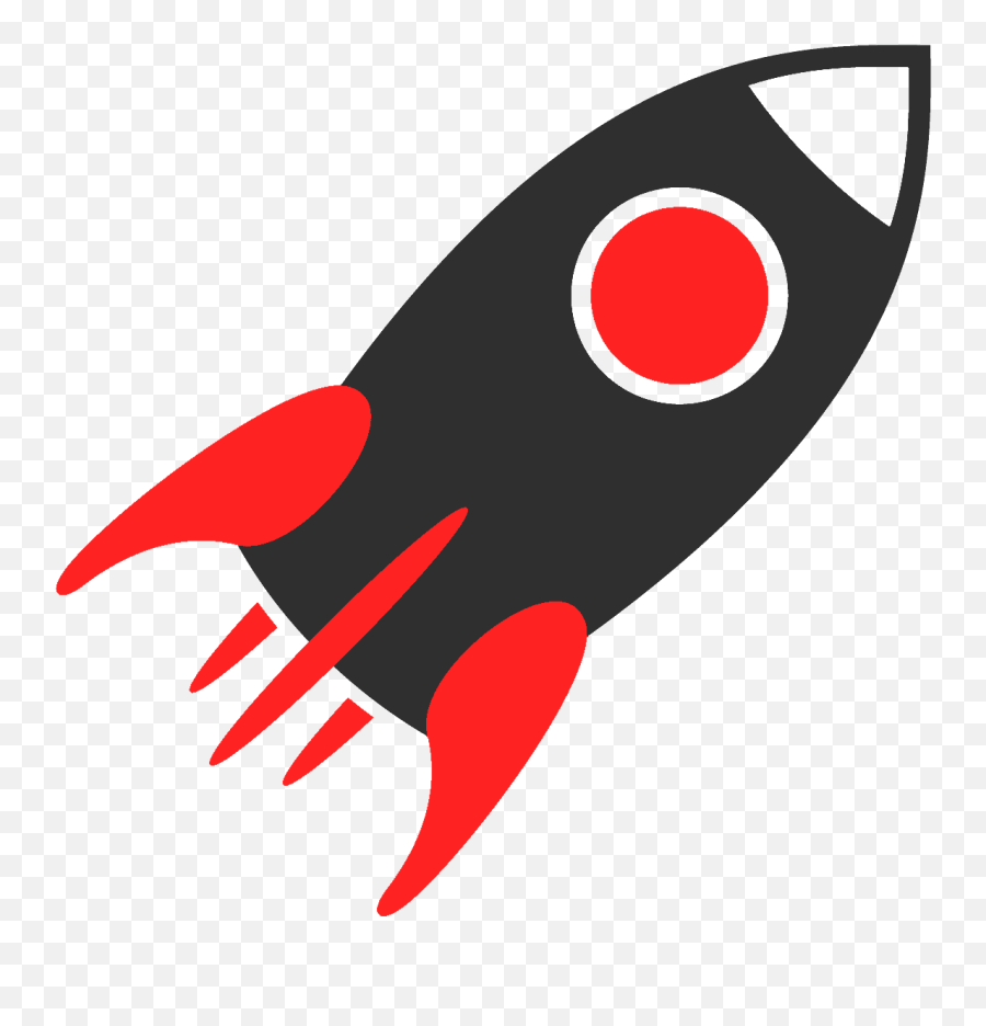 Cropped - Red And Black Rocket Png Emoji,Rocket Png