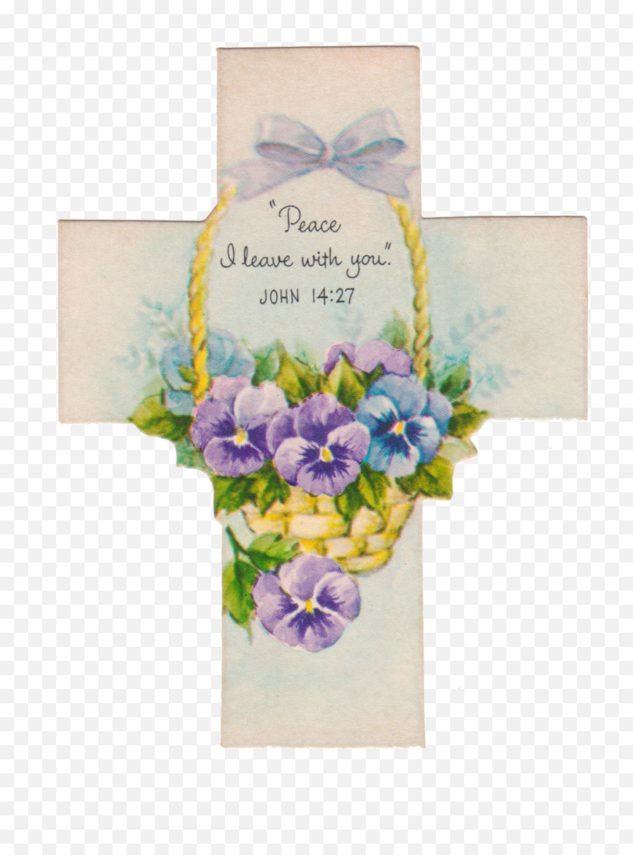 Easter Flower Clipart Memorial Cross - Happy Easter Flower Emoji,Easter Flowers Clipart