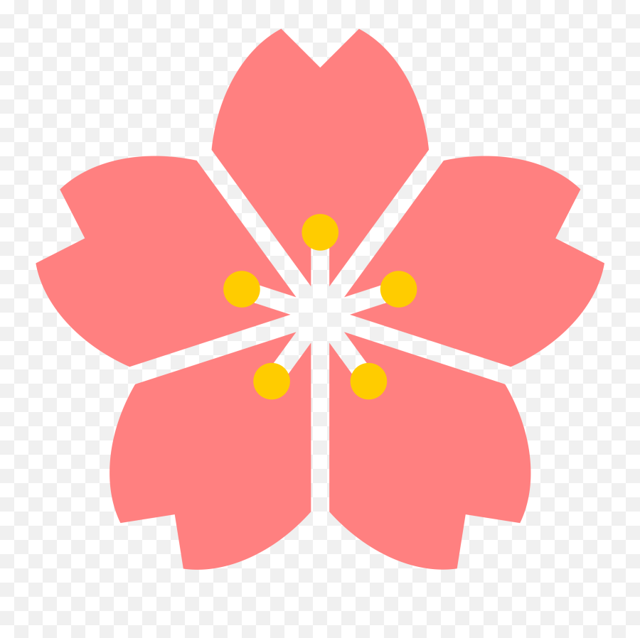 Cherry Blossom Sakura Flower Flower Clipart Blossoms Art - Japanese Flower Vector Png Emoji,Cherry Clipart