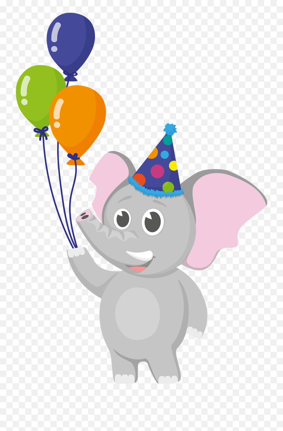 Birthday Party Elephant Clipart Free Download Transparent Emoji,Birthday Transparent