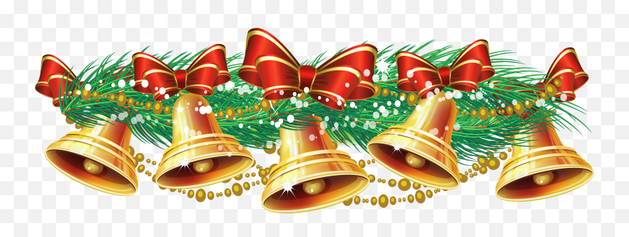 Transparent Christmas Bells Png Png - Transparent Background Christmas Bells Png Emoji,Bell Clipart
