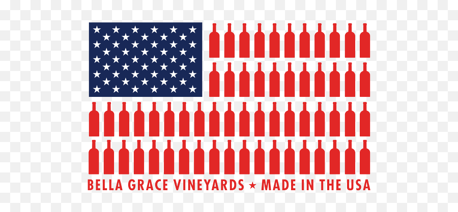 Bella Grace Vineyards - Our Shop Usa Wine Bottle Flag Merch Emoji,American Flag Circle Png