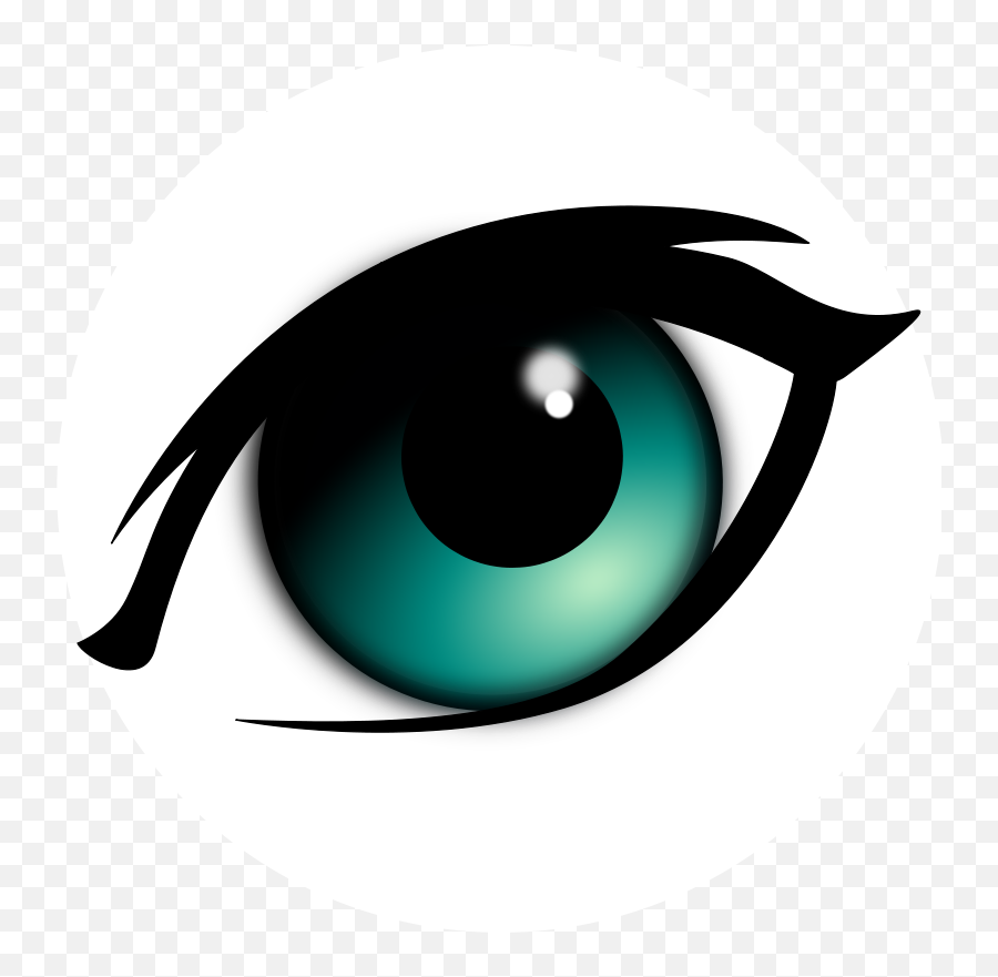 Eye Clipart Green Eye Green - Cartoon Eye Emoji,Eye Clipart