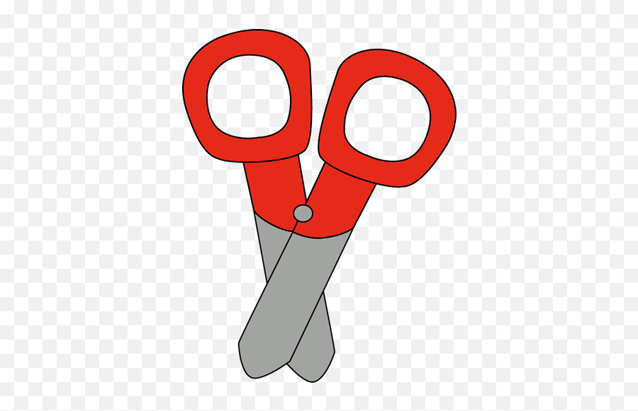 Red Scissors Clip Art Red Scissors - Clipart School Supplies Glue Emoji,Scissors Clipart