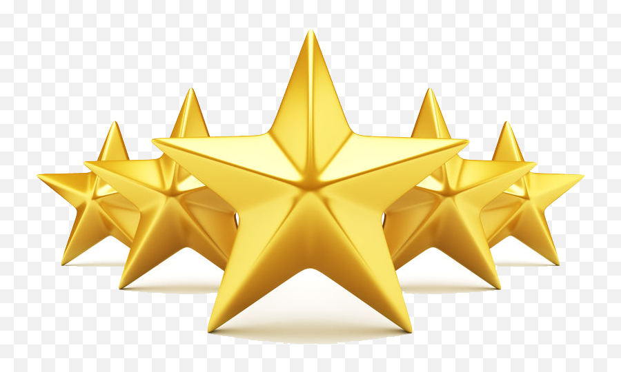 Gold Stars Png - Transparent Transparent Background 5 Star Png Emoji,5 Stars Png