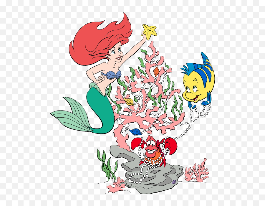 The Little Mermaid Christmas Clip Art - Little Mermaid Christmas Clipart Emoji,Little Mermaid Clipart