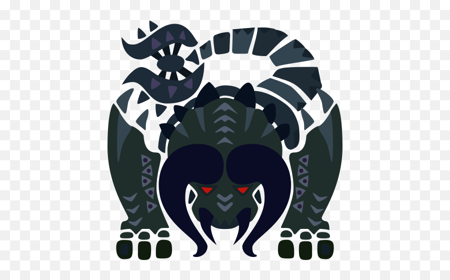 Piercing Black - Monster World Emoji,Monster Hunter World Logo