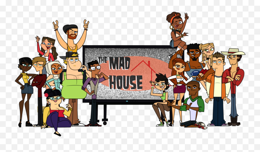 Total Drama Mad House Png Image With No - Total Drama The Mad House Emoji,Group Of People Clipart