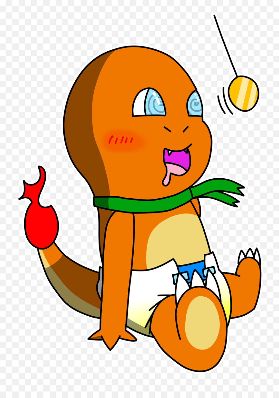 Clean Clipart Messy Person - Hypnotized Charmander Png Charmander Hypnosis Emoji,Clean Clipart