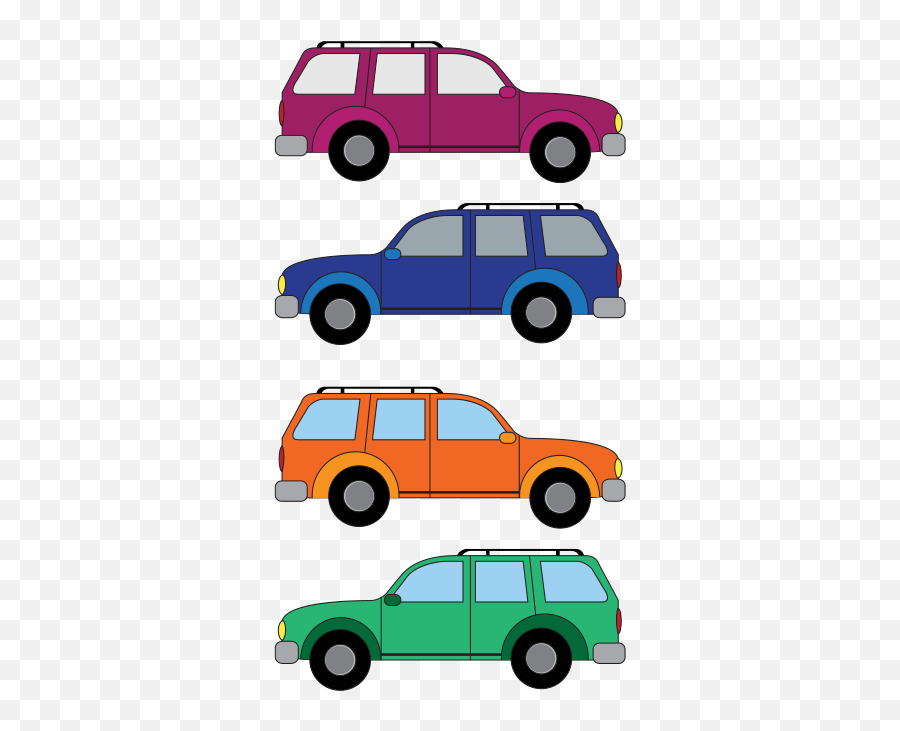 5 Cars Clipart - 4 Cars Clipart Png Emoji,5 Clipart