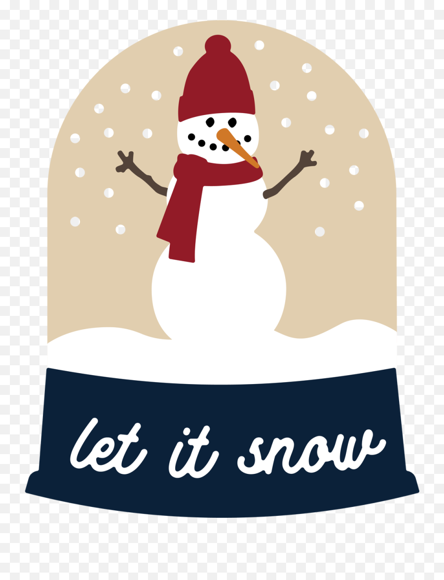 Let It Snow Snow Globe Svg Cut File - Playing In The Snow Emoji,Snow Globe Clipart