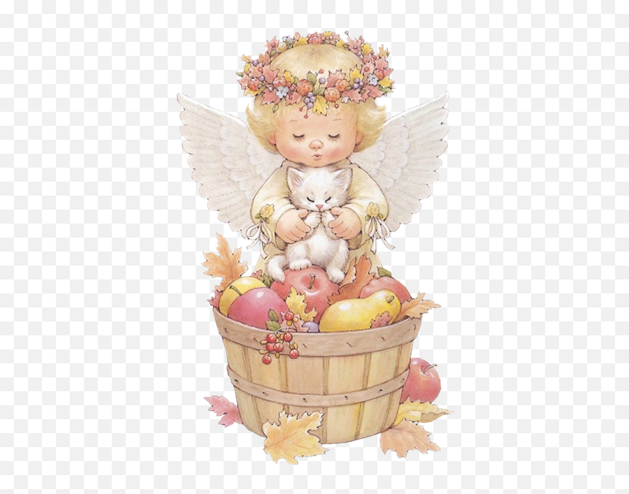 Cute Angel With Kitten Free Clipart Free Clip Art - Congratulations With Angels Emoji,Christmas Angel Clipart