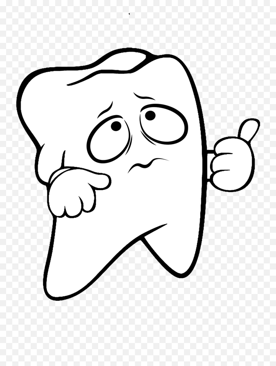 Pain Tooth Clipart Sticker Free - Toothache Emoji,Pain Clipart