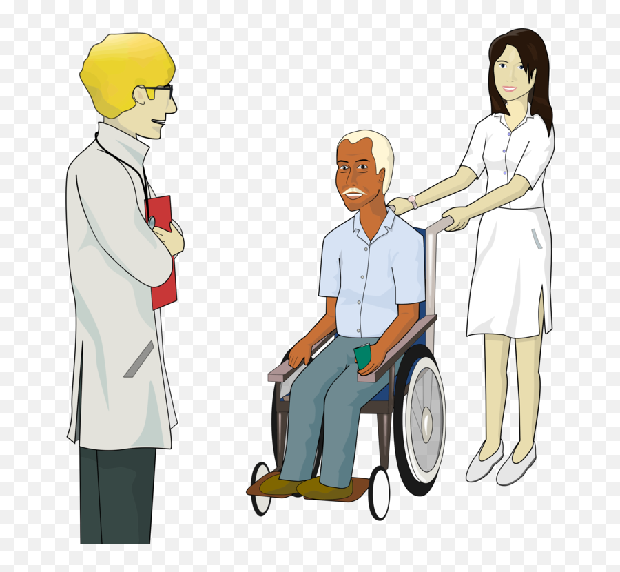 Physician Sharing Patient Png Clipart - Enfermeira E Paciente Png Emoji,Patient Clipart