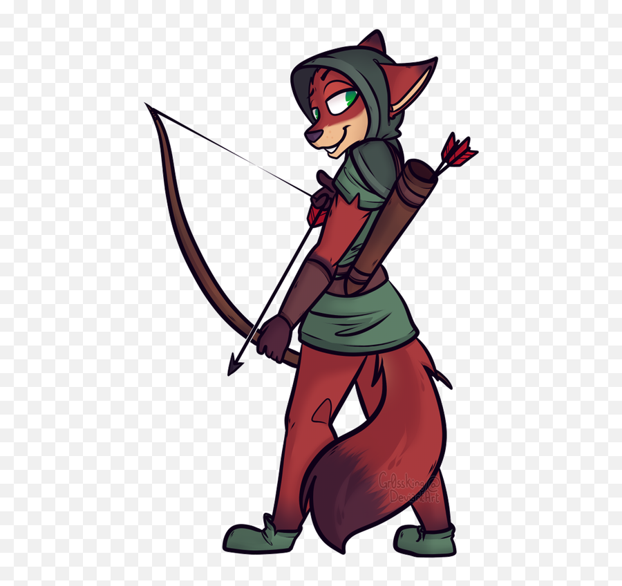 Nick As Robin Hood By Gr0ssking Zootopia - Fictional Character Emoji,Walt Disney Animation Studios Logo
