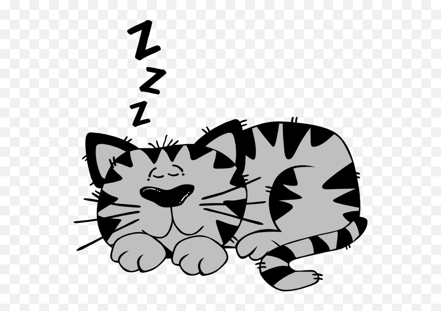 Library Of Cat Free Library Sleeping Png Files - Clipart Cartoon Cat Sleeping Emoji,Sleeping Clipart